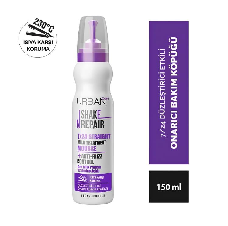 Urban Care Shake N Repair 7/24 Düzleştirici Etkili Saç Bakım Köpüğü 150 ml