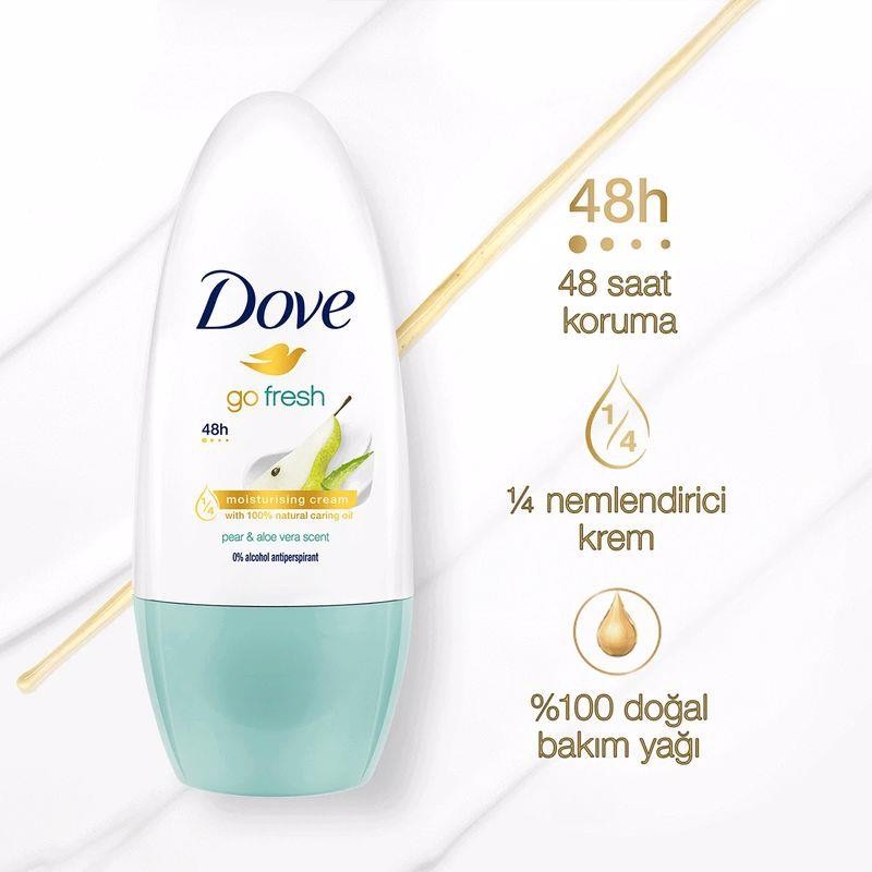 Dove Go Fresh Aloe Vera & Armut Kadın Roll-On 50 ml