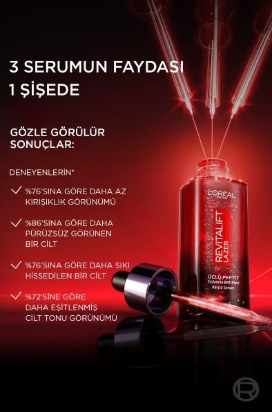 L'Oréal Paris Revitalift Lazer Yaşlanma Belirtileri Karşıtı Üçlü Peptit Bakım Serumu