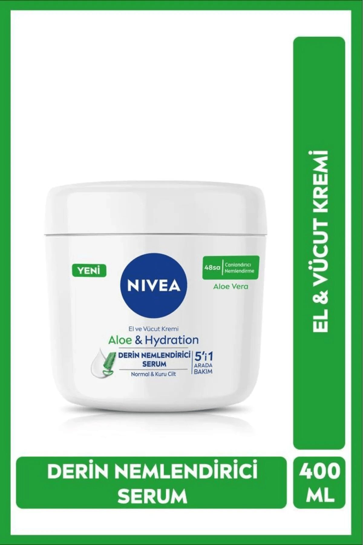 NIVEA Aloe Vera 5'i 1 Arada El Ve Vücut Kremi 400ml