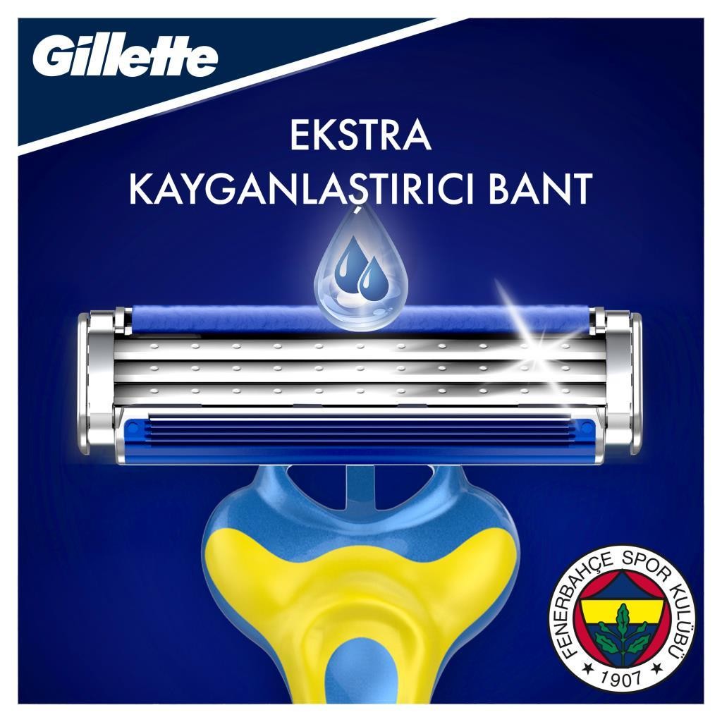 Gillette Blue 3 Tıraş Bıçağı 6'lı - Fenerbahçe Özel Seri