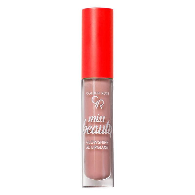 Golden Rose Miss Beauty Glow Shine 3D Lipgloss - 01 Nude Chic