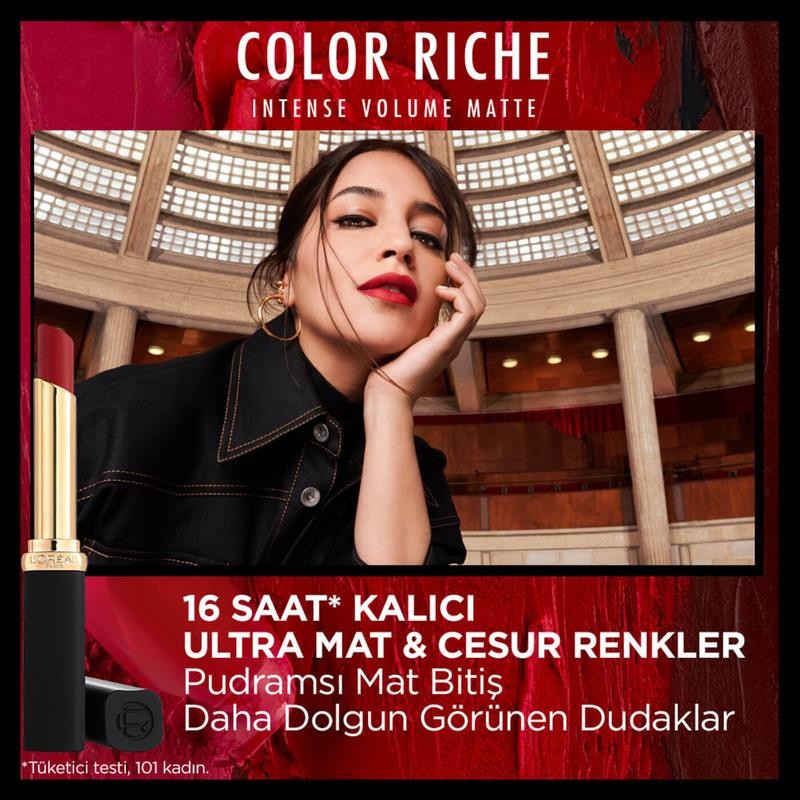L’Oréal Paris Color Riche Intense Volume Matte Ruj - 346 Rouge Determination