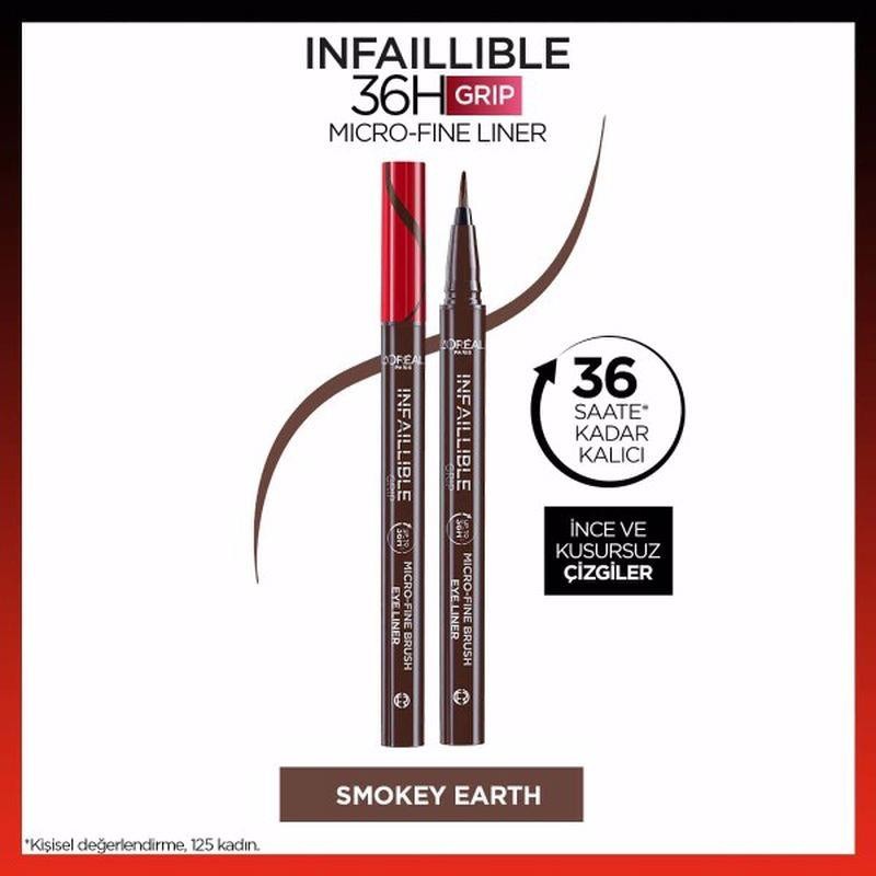 L'Oréal Paris Infaillible 36H Grip Micro Fine Eyeliner 02 Smokey Earth