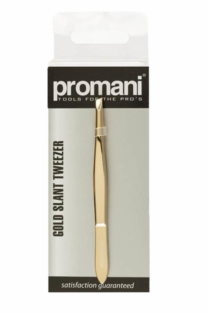 Promani PR-923 Gold Slant Tweezer