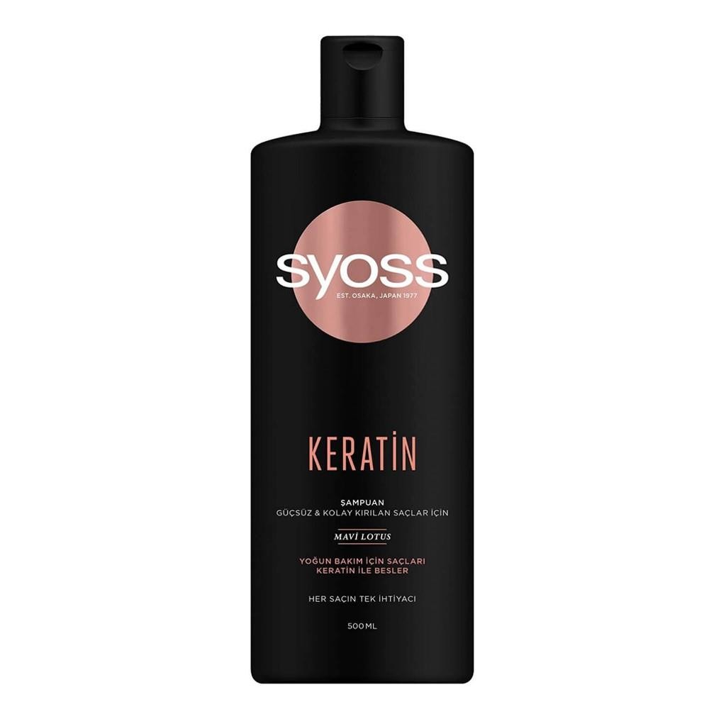 Syoss Keratin Güçsüz ve Kolay Kırılan Saçlar için Şampuan 500 ml