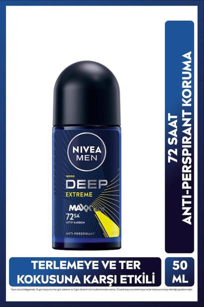 Nivea Men Deep Extreme Erkek Roll-On Deodorant 50 ml 