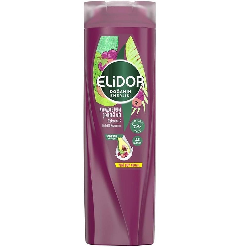 Elidor Avokado & Üzüm Çekirdeği Yağı Şampuan 400 ml