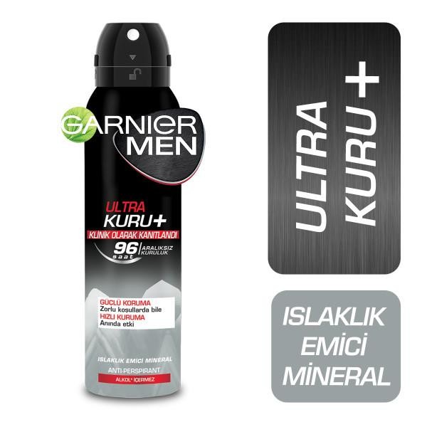Garnier Men Ultra Kuru Aerosol Deodorant 150 ml