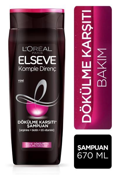 L'Oréal Paris Elseve Komple Direnç Dökülme Karşıtı Şampuan 670 ml
