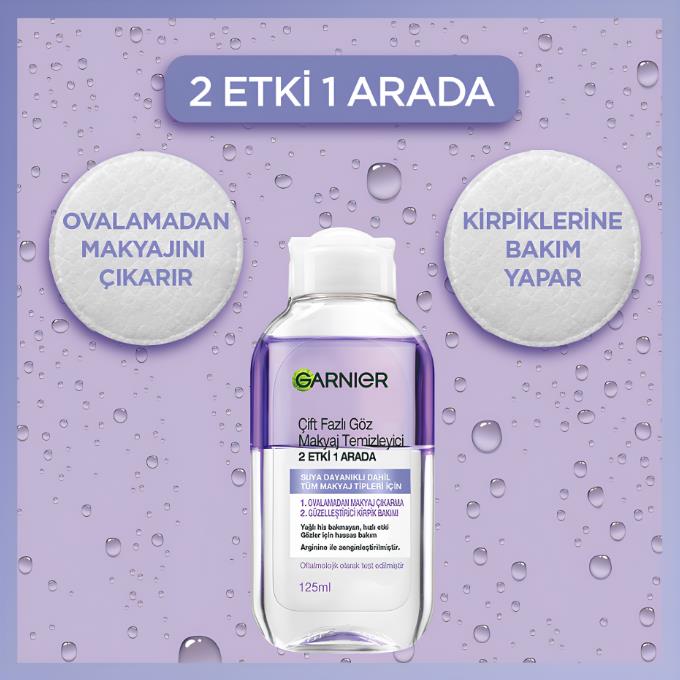 Garnier Çift Fazlı Göz Makyaj Temizleyicisi 2 Etki 1 Arada 125 ml
