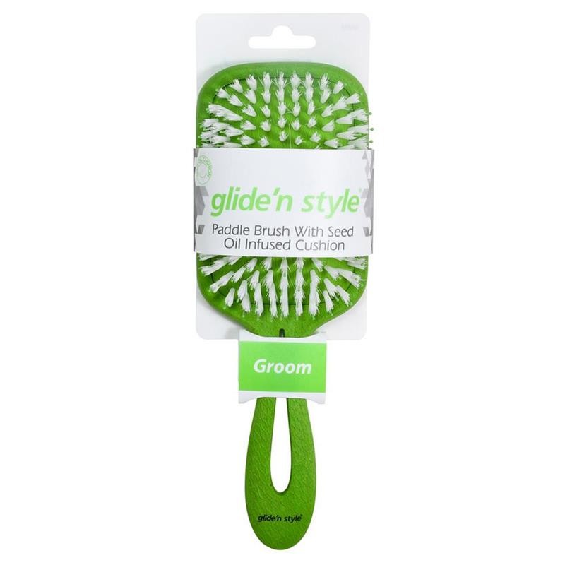 Glide'n Style Paddle Tohum Yağı Emdirilmiş Yastıklı Saç Fırçası GS243