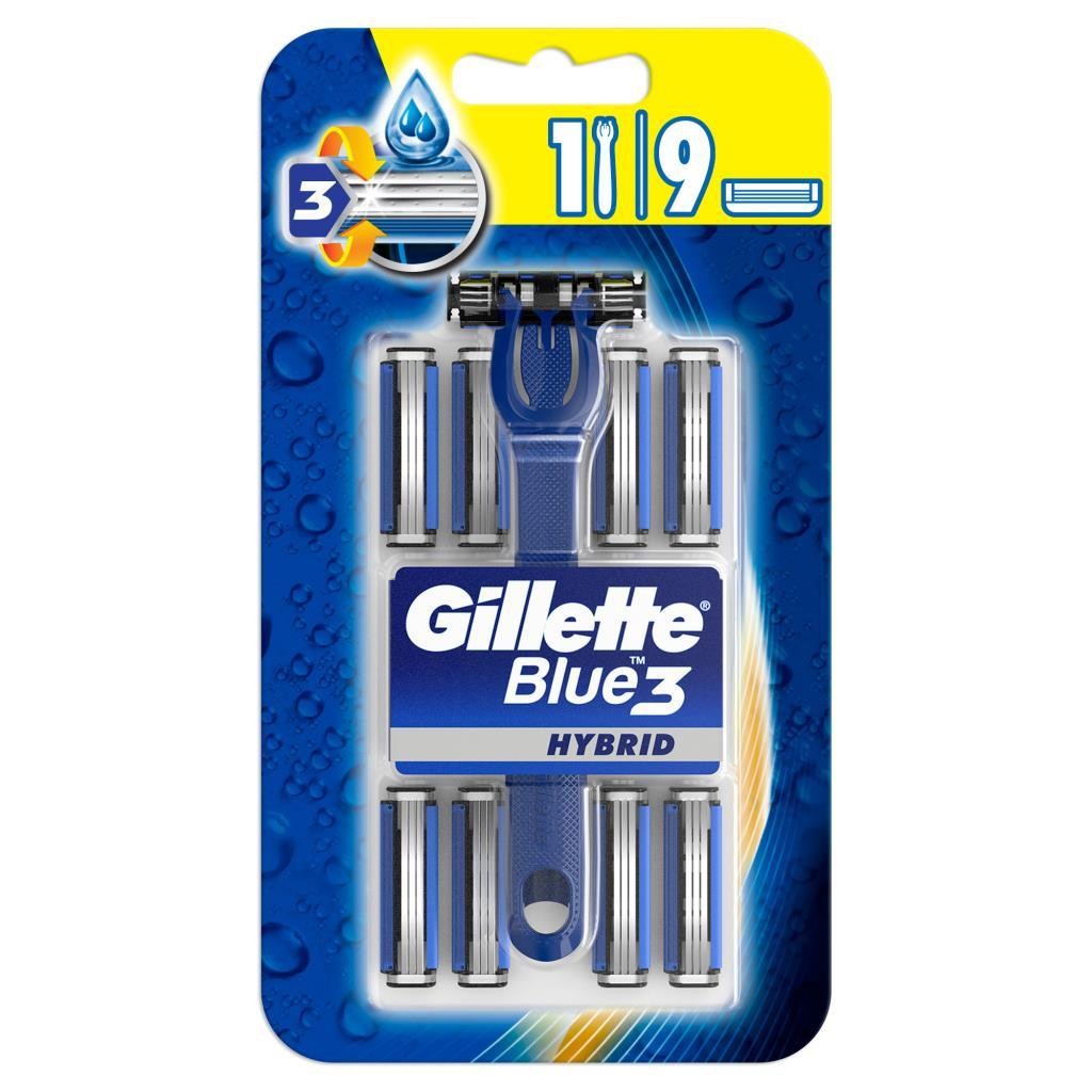 Gillette Blue3 Hybrid Tıraş Makinesi + Yedek Bıçak 9'lu