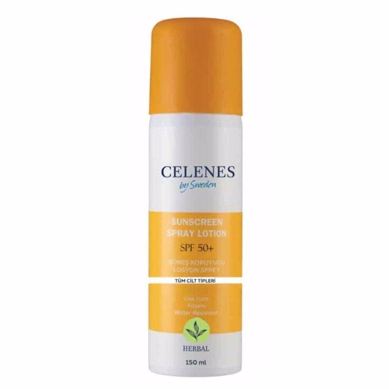 Celenes Herbal Sunscreen SPF50+ Güneş Koruyucu Losyon Sprey 150 ml