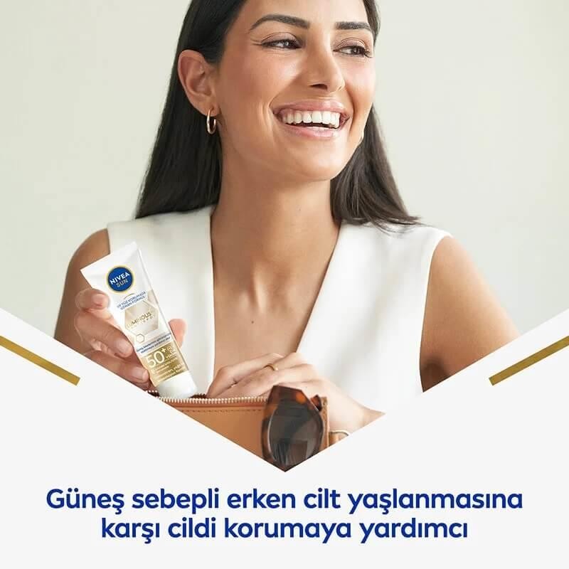 Nivea Sun Lumınous Leke Karşıtı Güneş Koruyucu Yüz Kremi SPF50 40 ml 