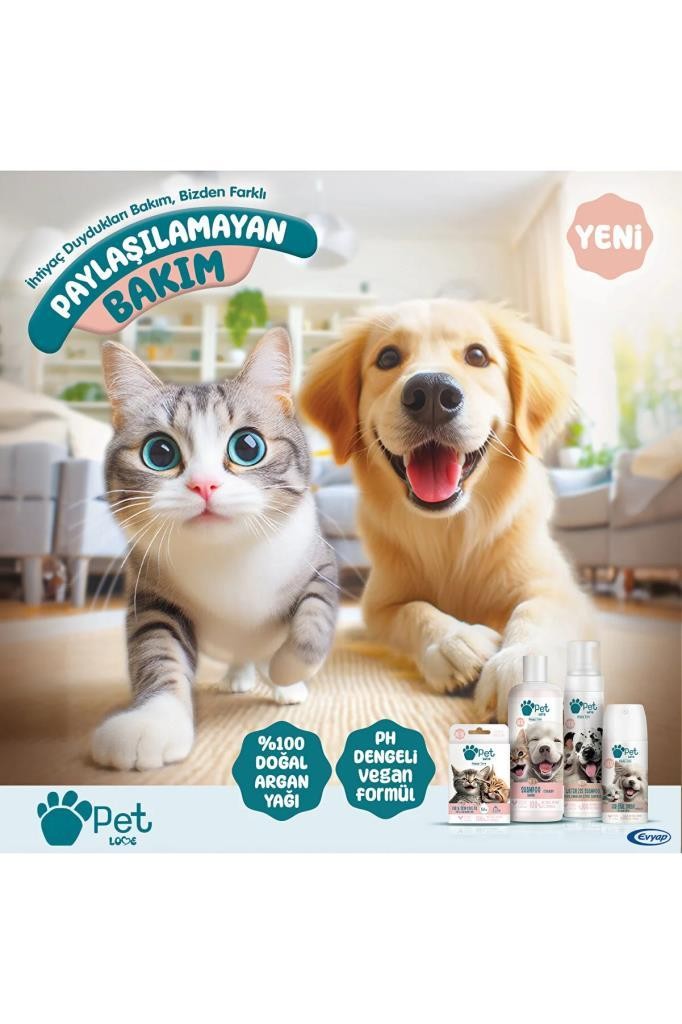 Pet Love Kediler İçin Tüy & Deri Bakım Yağı 5x1 ml