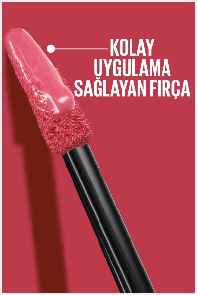 Maybelline New York Super Stay Vinyl Ink Uzun Süre Kalıcı Likit Parlak Ruj - 155 Upbeat 