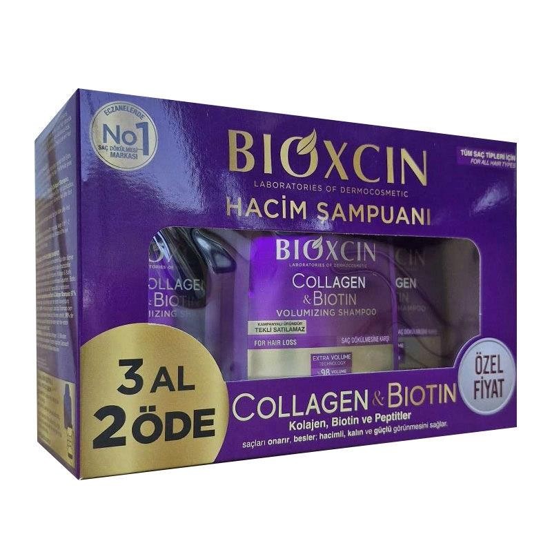 Bioxcin Collagen & Biotin Hacim Şampuanı 300 ml 3 Al 2 Öde