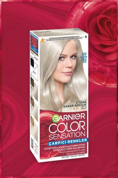 Garnier Çarpıcı Renkler S9 Küllü Altın Sarı Saç Boyası