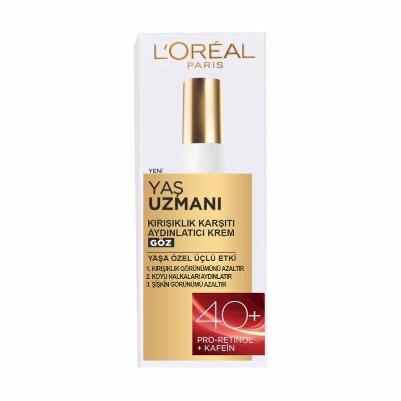 L’Oréal Paris Yaş Uzmanı Kırışıklık Karşıtı Göz Kremi 40+ Yaş 15 ml