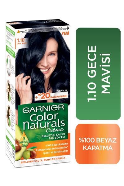 Garnier Color Naturals Creme Saç Boyası - 1.10 Gece Mavisi