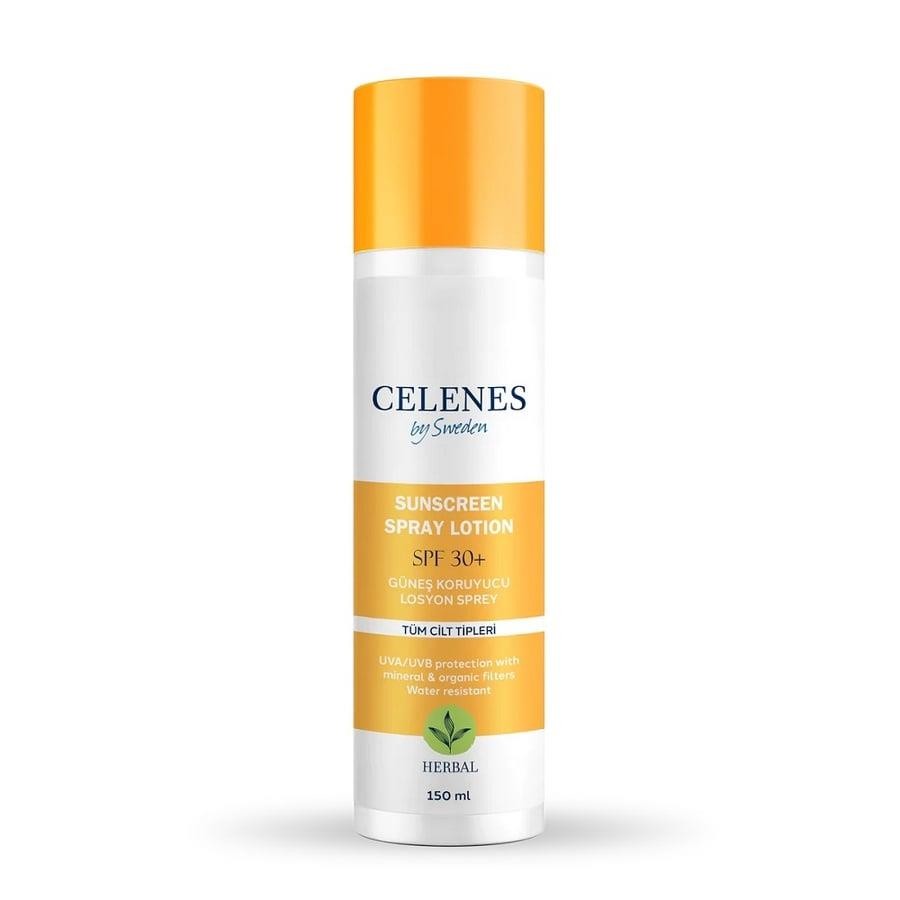 Celenes Herbal Sunscreen SPF30+ Güneş Koruyucu Losyon Sprey 150 ml