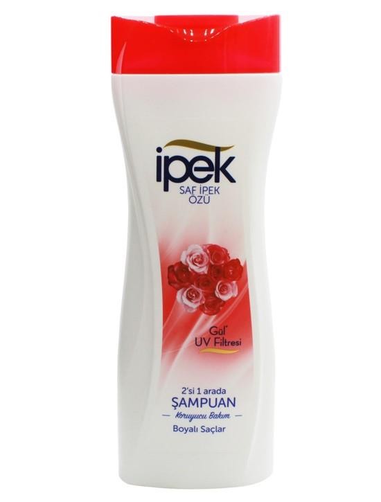 İpek Gül UV Filtresi Boyalı Saçlar için 2'si 1 Arada Şampuan 570 ml
