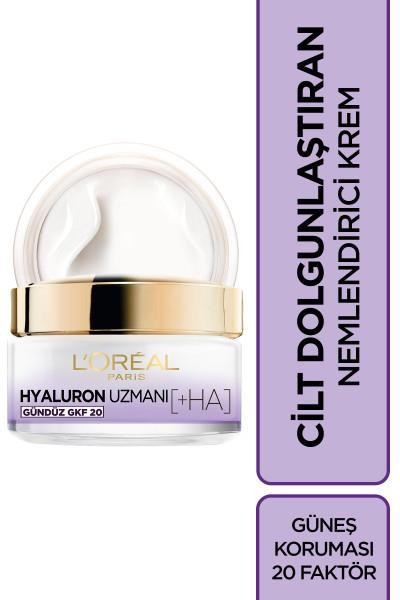 L’Oréal Paris Hyaluron Uzmanı Cilt Dolgunlaştıran Nemlendirici GKF 20 Gündüz Kremi 50 ml