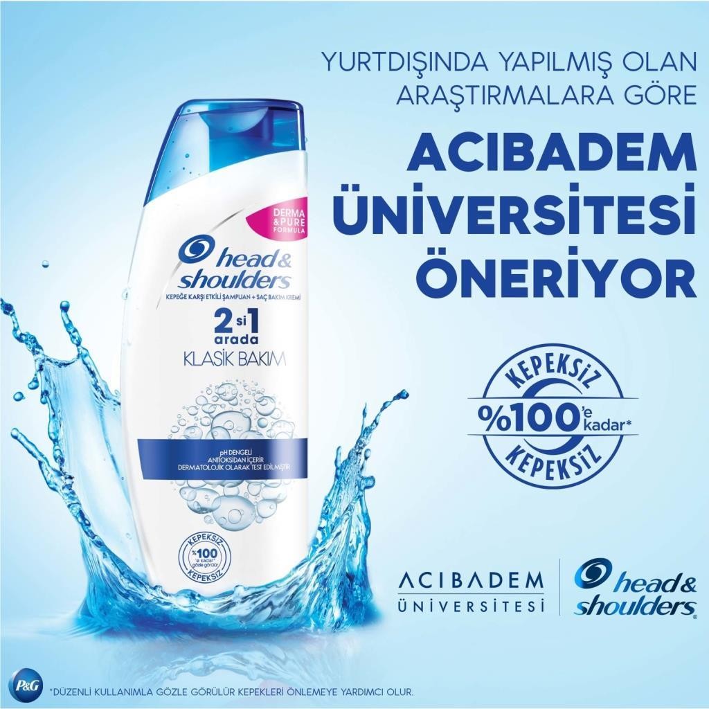 Head&Shoulders 2'si 1 Arada Erkeklere Özel Dökülme Karşıtı Şampuan 350 ml