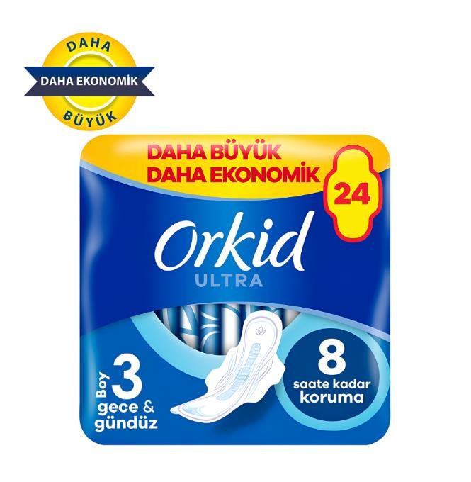 Orkid Ultra Ekstra Dörtlü Paket Gece 24'lü