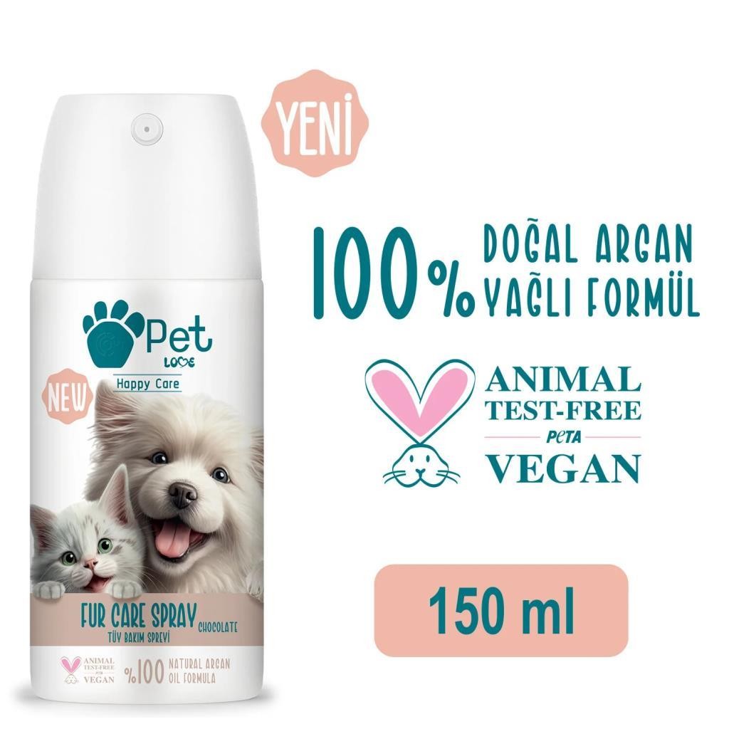 Pet Love Tüy Bakım Spreyi Çikolata 150 ml