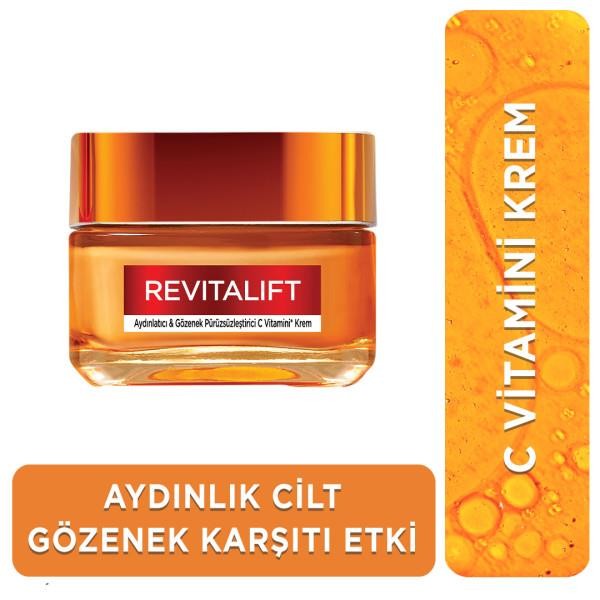 Loreal Paris Revitalift Clinical Aydınlatıcı & Gözenek Pürüzsüzleştirici C Vitamini Krem 50 ml 