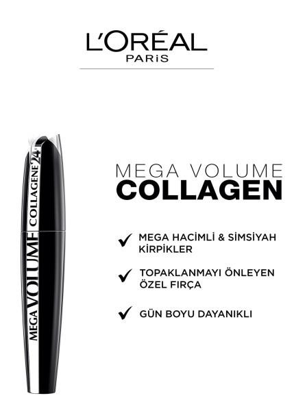 L’Oréal Paris Mega Volume Collagene 24H Maskara - Siyah