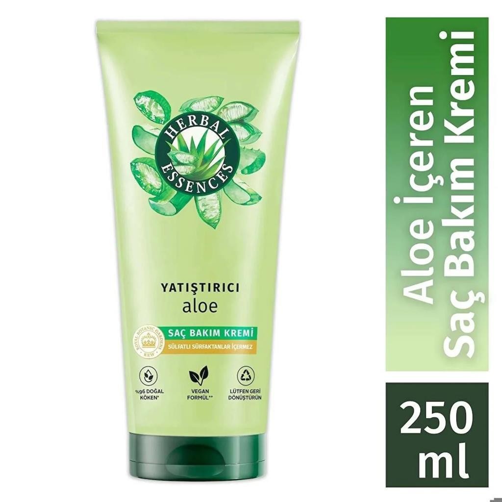 Herbal Essences Yatıştırıcı Aloe İçeren Sülfatsız Saç Bakım Kremi 250 ml 