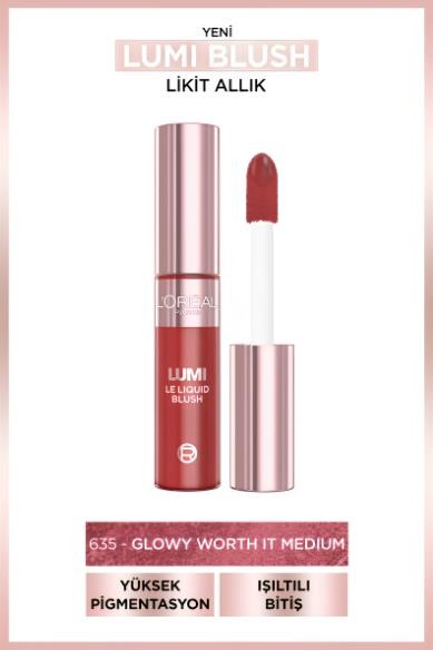 L’Oréal Paris Lumi Blush Likit Allık - 635 Glowy Worth It Medium