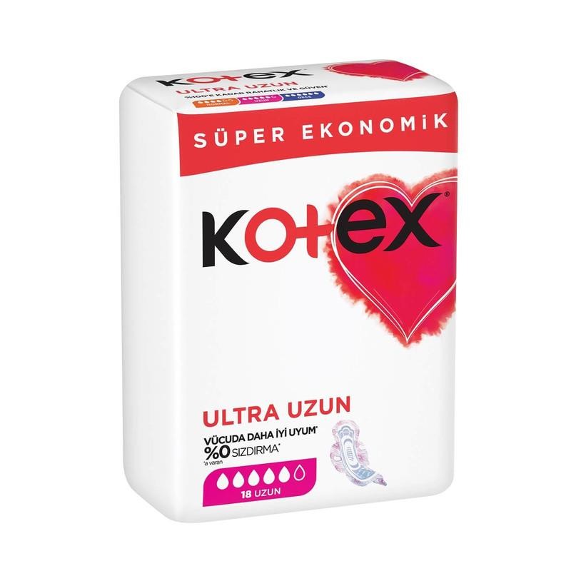Kotex Ultra Hijyenik Ped Uzun 18'li Süper Ekonomik