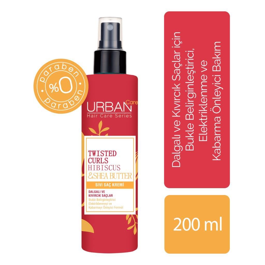 Urban Care Twisted Curls Hibiscus & Shea Butter Sıvı Saç Bakım Kremi 200 ml