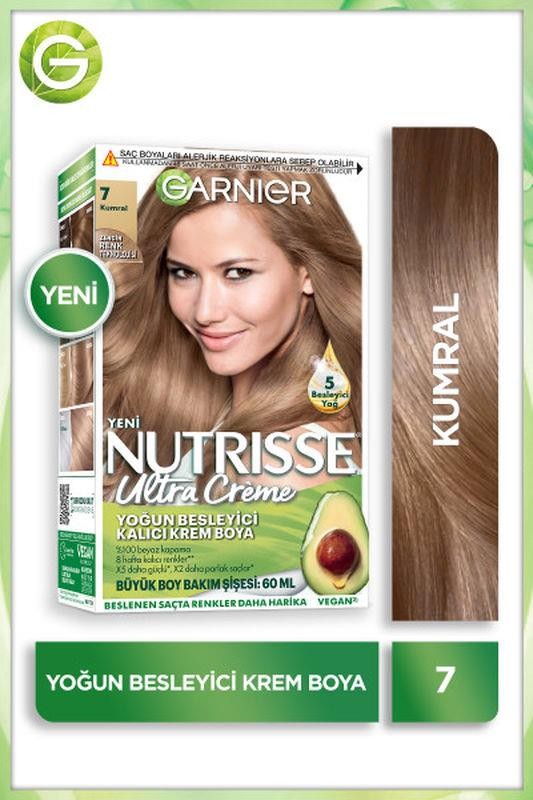 Garnier Nutrisse Yoğun Besleyici Kalıcı Krem Saç Boyası - 7.0 Kumral