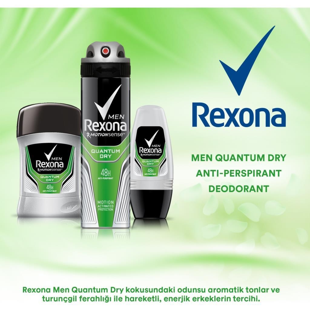 Rexona Men Quantum Dry Erkek Roll-On 50 ml