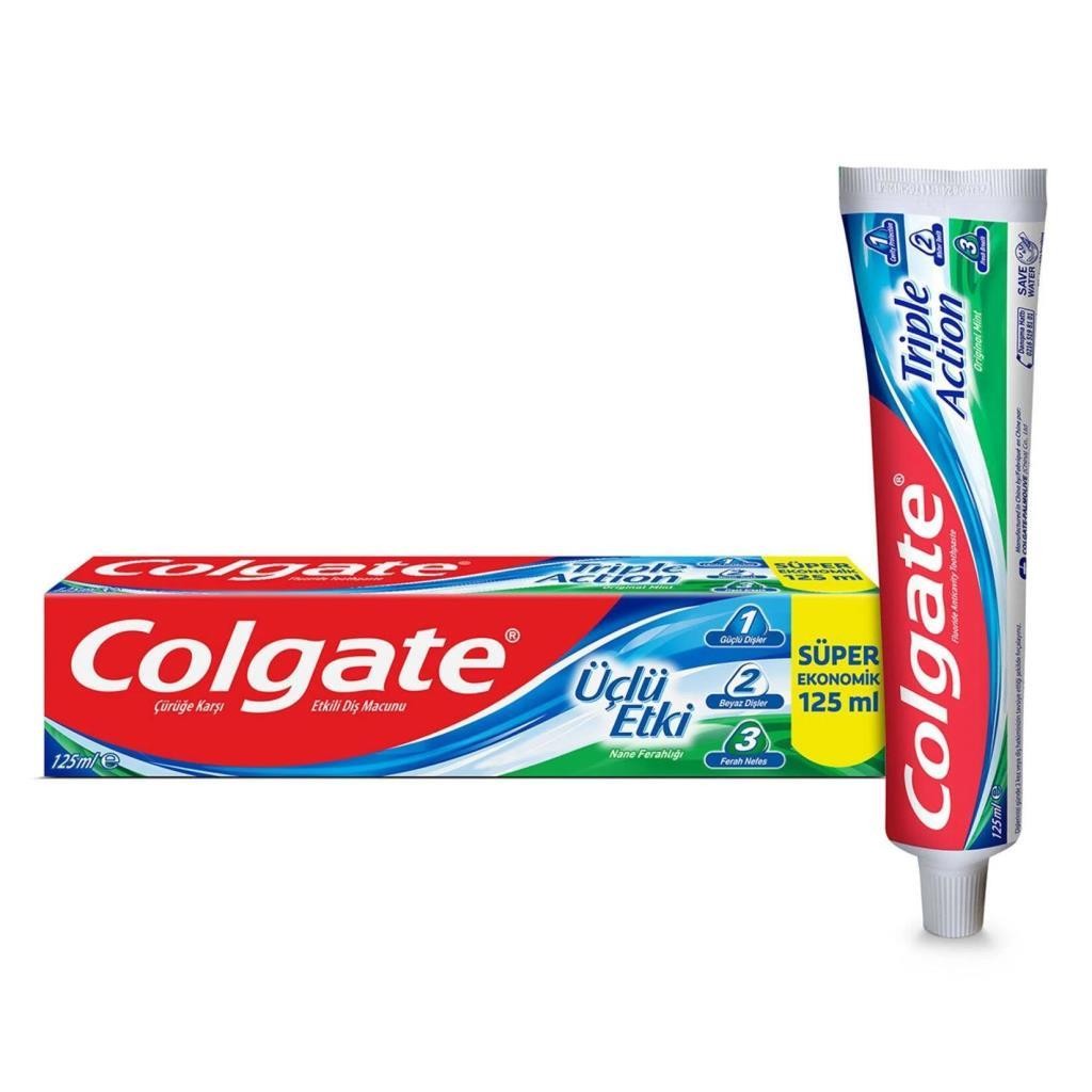 Colgate Üçlü Etki Çürüğe Karşı Etkili Nane Ferahlığı Diş Macunu 150 ml