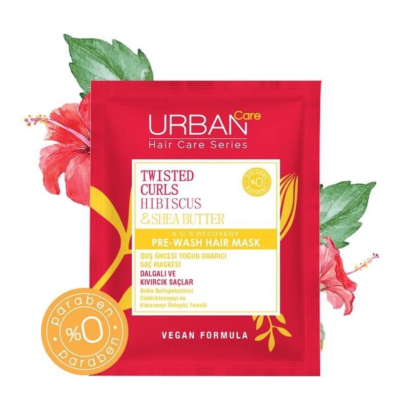 Urban Care Twisted Curs Hibiscus & Shea Butter Duş Öncesi Saç Maskesi 50 ml