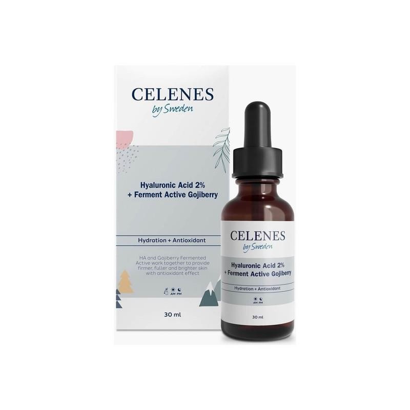 Celenes Hyaluronic Acid + Ferment Active Gojiberry Cilt Bakım Serumu 30 ml