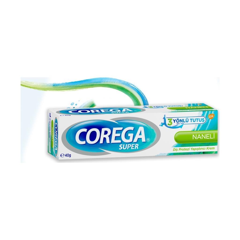 Corega Super Naneli Diş Protezi Yapıştırıcı Krem 40 gr