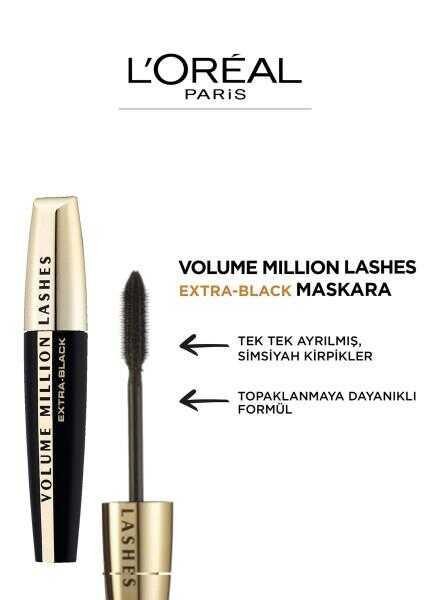 L'Oréal Paris Volume Million Lashes Maskara - Ekstra Siyah