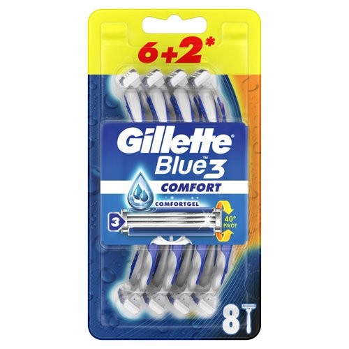 Gillette Blue 3 Comfort Tıraş Bıçağı 8'li