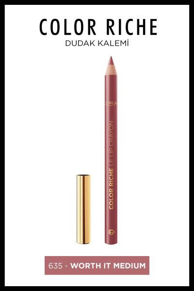  L'Oréal Paris Color Riche Dudak Kalemi - 635 Worth It Medium