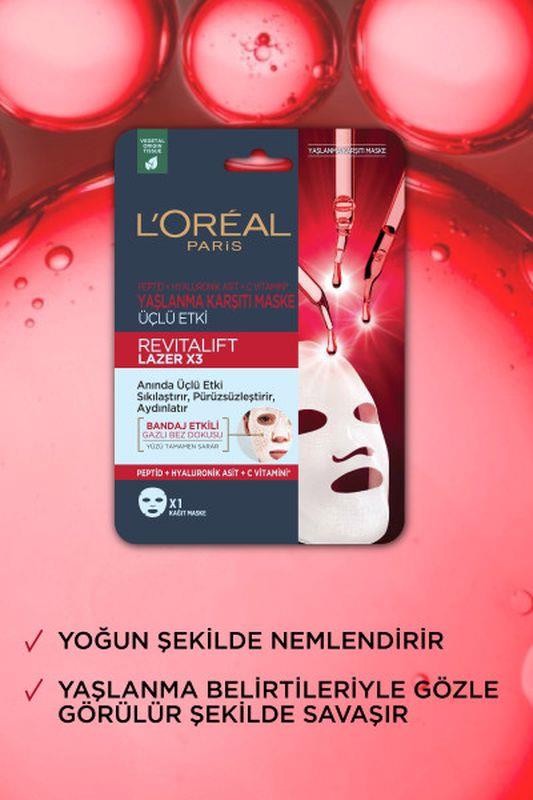 L'Oréal Paris Revitalift Lazer X3 Yaşlanma Karşıtı Maske