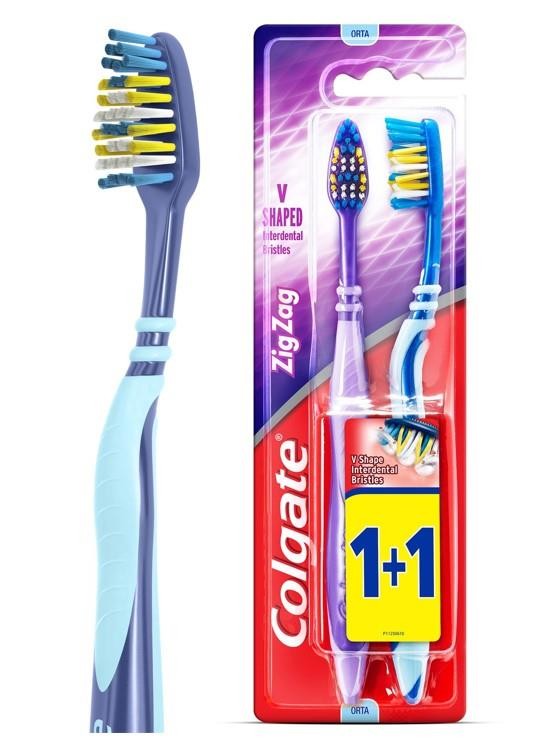 Colgate Zig Zag Diş Fırçası 1+1- Orta