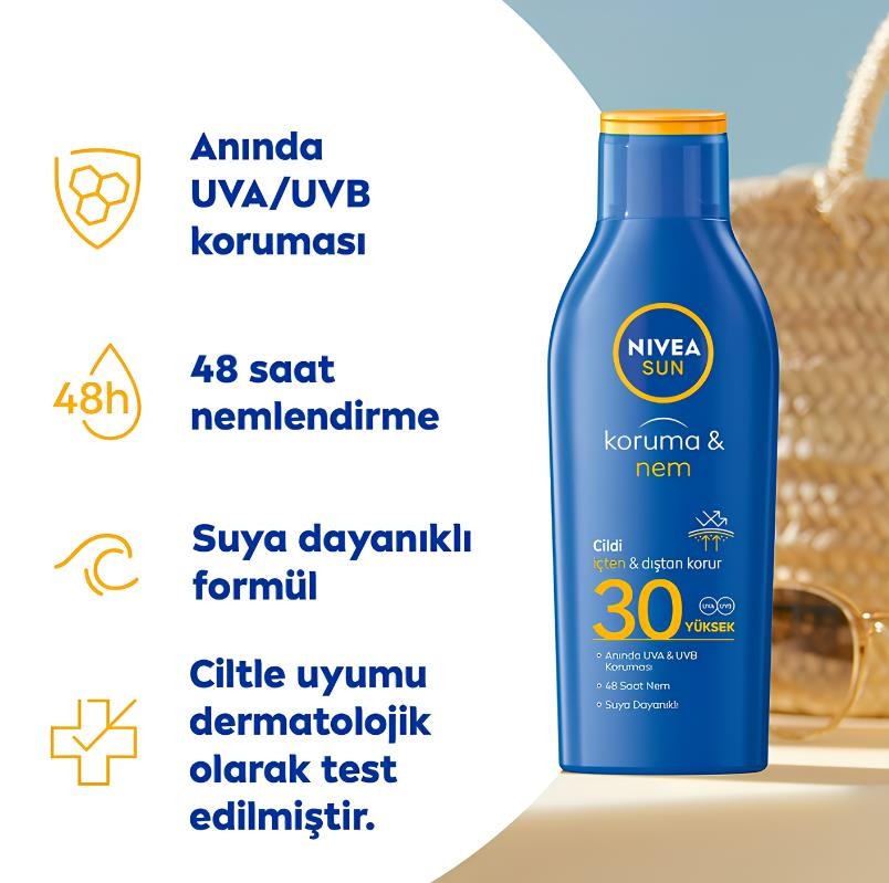 Nivea Sun Koruma&Nem Losyon SPF30 200 ml