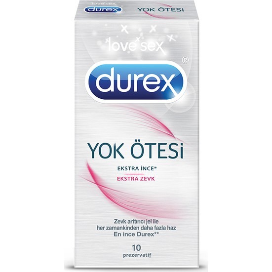 Durex Yok Ötesi Ekstra İnce Ekstra Zevk Prezervatif 10'lu